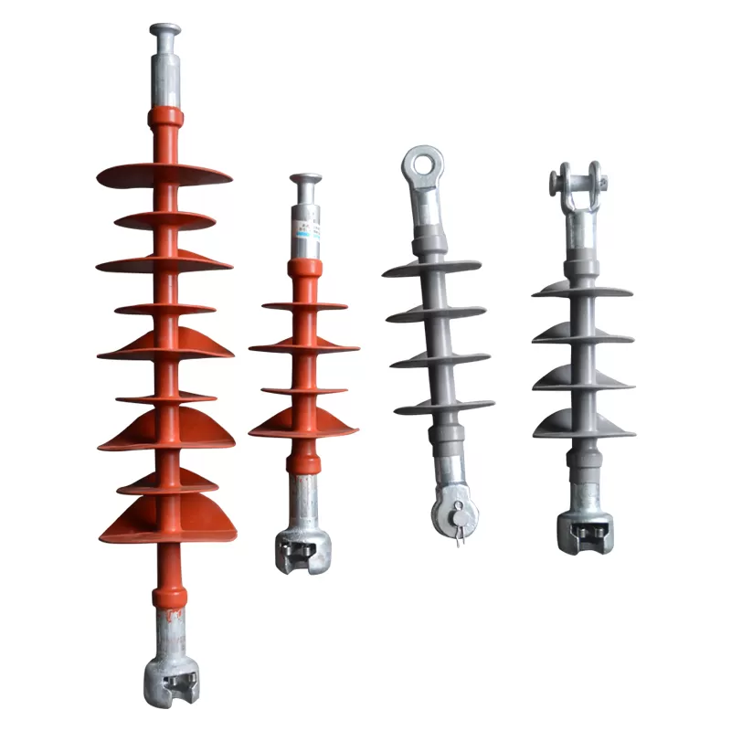 Polymer composite rod-type suspension insulator