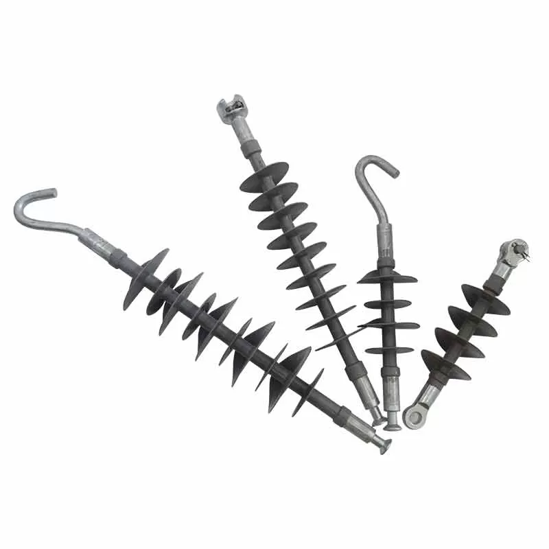 Polymer composite rod-type suspension insulator