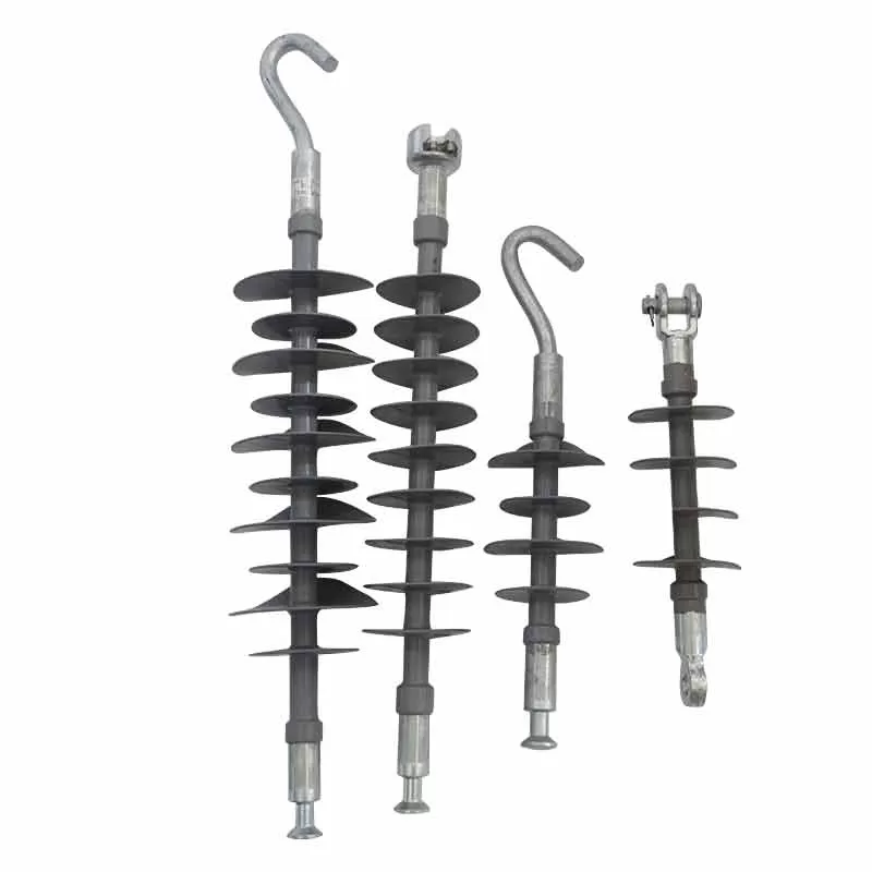 Polymer composite rod-type suspension insulator