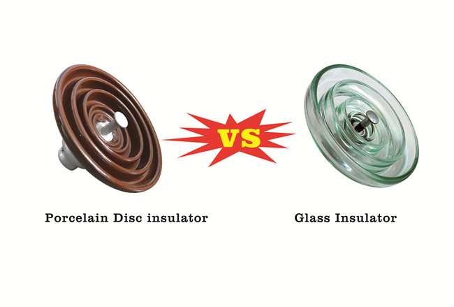 The difference between porcelain disc insulators and glass insulators