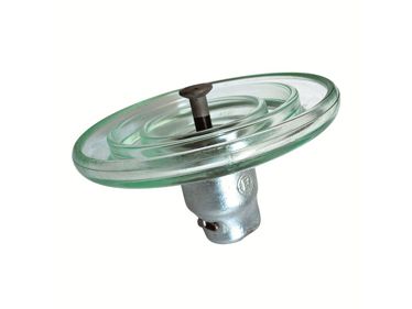 Why are glass insulators used in power lines?